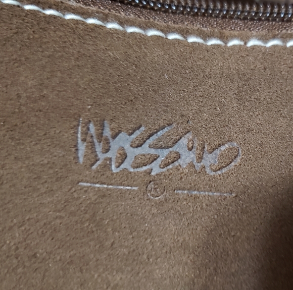 Mossimo Brown Leather/Suede Women's   Handbag - Picture 3 of 11